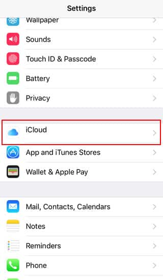 find my iphone icloud not set up
